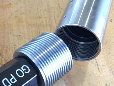 Verification of thread profile on pressure housings